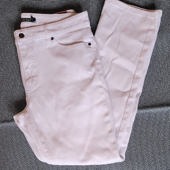 Lauren Ralph Lauren  Denim Straight Pants Size 14 - Picture 2 of 12